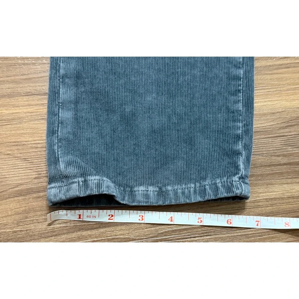 Johnnie-O Mens Wales Corduroy 5 Pocket Pants Charcoal Grey Straight Leg Sz 32x34